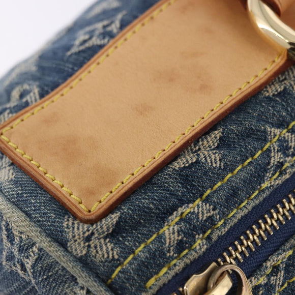 LOUIS VUITTON Monogram Denim Neo Speedy Hand Bag Blue M95019 LV Auth am12396SAM