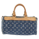 LOUIS VUITTON Monogram Denim Neo Speedy Hand Bag Blue M95019 LV Auth am12396SAM-2