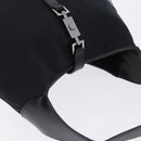GUCCI GG Canvas Jackie Shoulder Bag Black Silver 001 3306 2684 Auth am12397V-6
