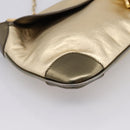 GUCCI Animalier Tiger Head Chain Bag Leather Gold 001 4113 2123 Auth am12398V-11