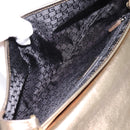 GUCCI Animalier Tiger Head Chain Bag Leather Gold 001 4113 2123 Auth am12398V-17