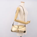 GUCCI Animalier Tiger Head Chain Bag Leather Gold 001 4113 2123 Auth am12398V-23