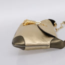 GUCCI Animalier Tiger Head Chain Bag Leather Gold 001 4113 2123 Auth am12398V-5