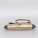 GUCCI Animalier Tiger Head Chain Bag Leather Gold 001 4113 2123 Auth am12398V-9