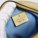 GUCCI Chain Shoulder Bag Leather Gold 550154 Auth am12399V-16