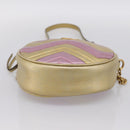 GUCCI Chain Shoulder Bag Leather Gold 550154 Auth am12399V-9