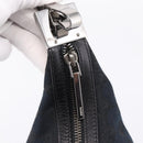 GUCCI GG Canvas Shoulder Bag Black Silver 001 3814 Auth am12400V-14
