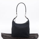 GUCCI GG Canvas Shoulder Bag Black Silver 001 3814 Auth am12400V-23