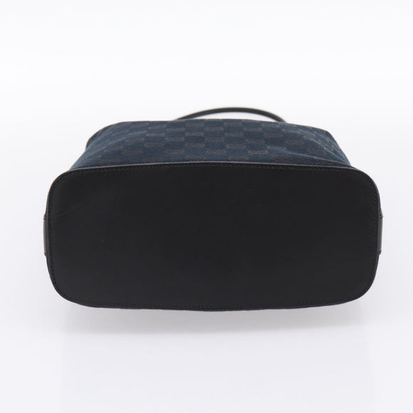 GUCCI GG Canvas Shoulder Bag Black Silver 001 3814 Auth am12400V