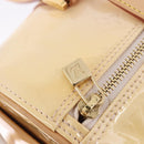 LOUIS VUITTON Monogram Vernis Bedford Hand Bag Beige M91006 LV Auth am12403V-18