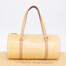 LOUIS VUITTON Monogram Vernis Bedford Hand Bag Beige M91006 LV Auth am12403V-12