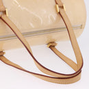 LOUIS VUITTON Monogram Vernis Bedford Hand Bag Beige M91006 LV Auth am12403V-8