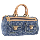LOUIS VUITTON Monogram Denim Neo Speedy Hand Bag Blue M95019 LV Auth am12404SM-1
