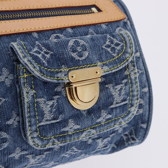 LOUIS VUITTON Monogram Denim Neo Speedy Hand Bag Blue M95019 LV Auth am12404SM