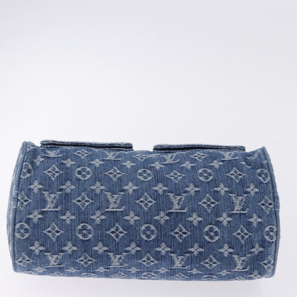 LOUIS VUITTON Monogram Denim Neo Speedy Hand Bag Blue M95019 LV Auth am12404SM
