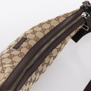 GUCCI GG Canvas Shoulder Bag Beige Silver 122790 Auth am12405V-6