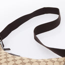 GUCCI GG Canvas Shoulder Bag Beige Silver 122790 Auth am12405V-8