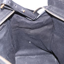 SAINT LAURENT Cabas Hand Bag Leather 2way Black Gold Auth am12406V-20