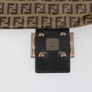 FENDI Zucchino Canvas Mamma Baguette Bag Coated Canvas Black Brown Auth am12411V-9