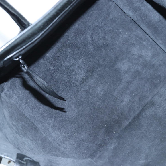 CELINE Luggage Phantom Hand Bag Leather Black Auth am12412M