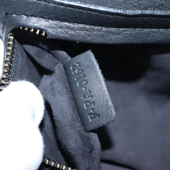 CELINE Luggage Phantom Hand Bag Leather Black Auth am12412M