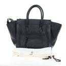 CELINE Luggage Phantom Hand Bag Leather Black Auth am12412M-12