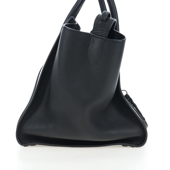 CELINE Luggage Phantom Hand Bag Leather Black Auth am12412M
