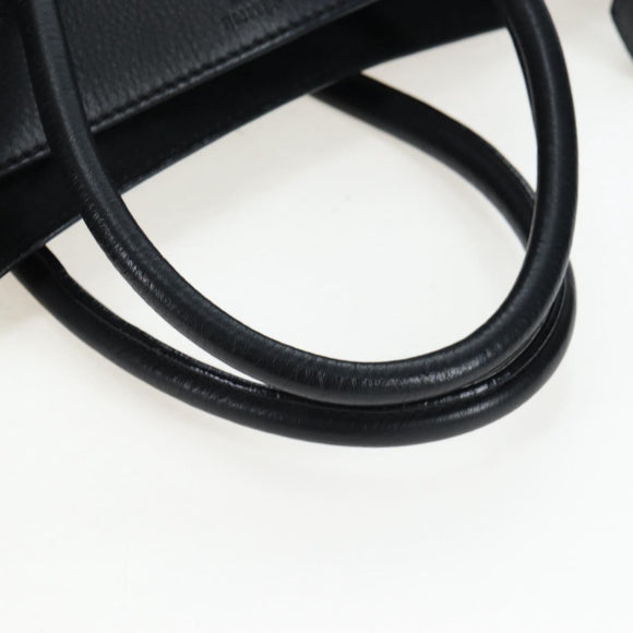 CELINE Luggage Phantom Hand Bag Leather Black Auth am12412M