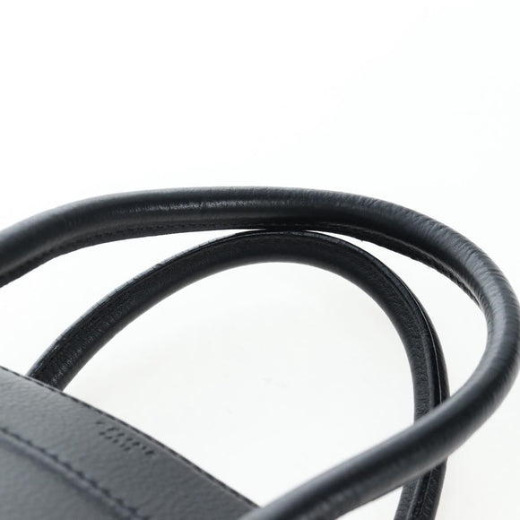 CELINE Luggage Phantom Hand Bag Leather Black Auth am12412M