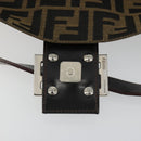 FENDI Zucca Canvas Mamma Baguette Shoulder Bag Brown Black Auth am12413V-10