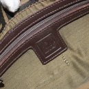 FENDI Zucca Canvas Mamma Baguette Shoulder Bag Brown Black Auth am12413V-20