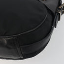 PRADA Shoulder Bag Nylon Leather Black Silver Auth am12415V-15
