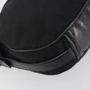 PRADA Shoulder Bag Nylon Leather Black Silver Auth am12415V-16