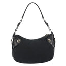 PRADA Shoulder Bag Nylon Leather Black Silver Auth am12415V-2