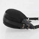 PRADA Shoulder Bag Nylon Leather Black Silver Auth am12415V-3