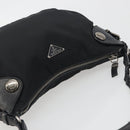 PRADA Shoulder Bag Nylon Leather Black Silver Auth am12415V-6