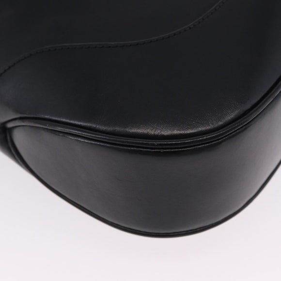 GUCCI Jackie Shoulder Bag Leather Black Silver 001 3346 Auth am12416V