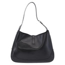 GUCCI Jackie Shoulder Bag Leather Black Silver 001 3346 Auth am12416V-3