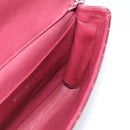 CHANEL Matelasse25 Chain Shoulder Bag Enamel Bordeaux Silver CC Auth am12419SAM-16
