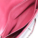 CHANEL Matelasse25 Chain Shoulder Bag Enamel Bordeaux Silver CC Auth am12419SAM-18