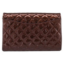 CHANEL Matelasse25 Chain Shoulder Bag Enamel Bordeaux Silver CC Auth am12419SAM-3