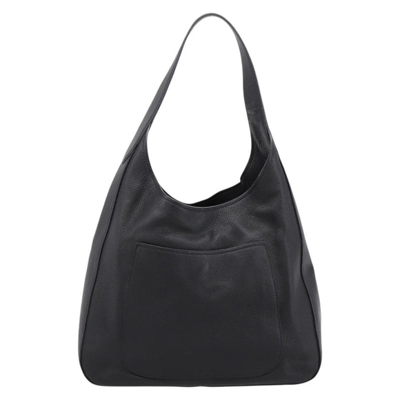 PRADA Shoulder Bag Taurillon Leather Black Auth am12420SAM
