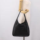 PRADA Shoulder Bag Taurillon Leather Black Auth am12420SAM-26