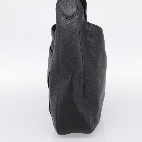 PRADA Shoulder Bag Taurillon Leather Black Auth am12420SAM