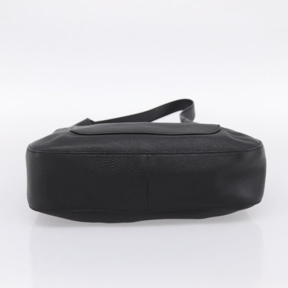 PRADA Shoulder Bag Taurillon Leather Black Auth am12420SAM
