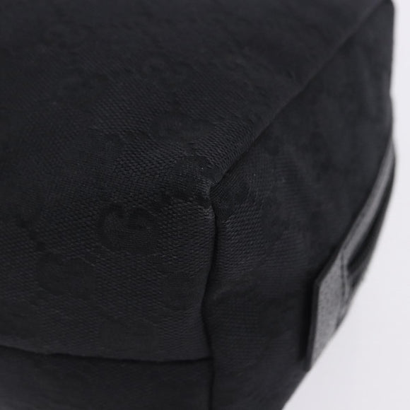 GUCCI GG Canvas Hand Bag Black 124542 Auth am12422V