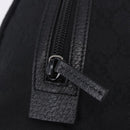 GUCCI GG Canvas Hand Bag Black 124542 Auth am12422V-14