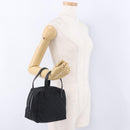 GUCCI GG Canvas Hand Bag Black 124542 Auth am12422V-20