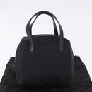 GUCCI GG Canvas Hand Bag Black 124542 Auth am12422V-21