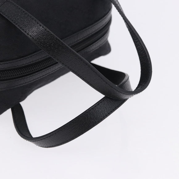 GUCCI GG Canvas Hand Bag Black 124542 Auth am12422V
